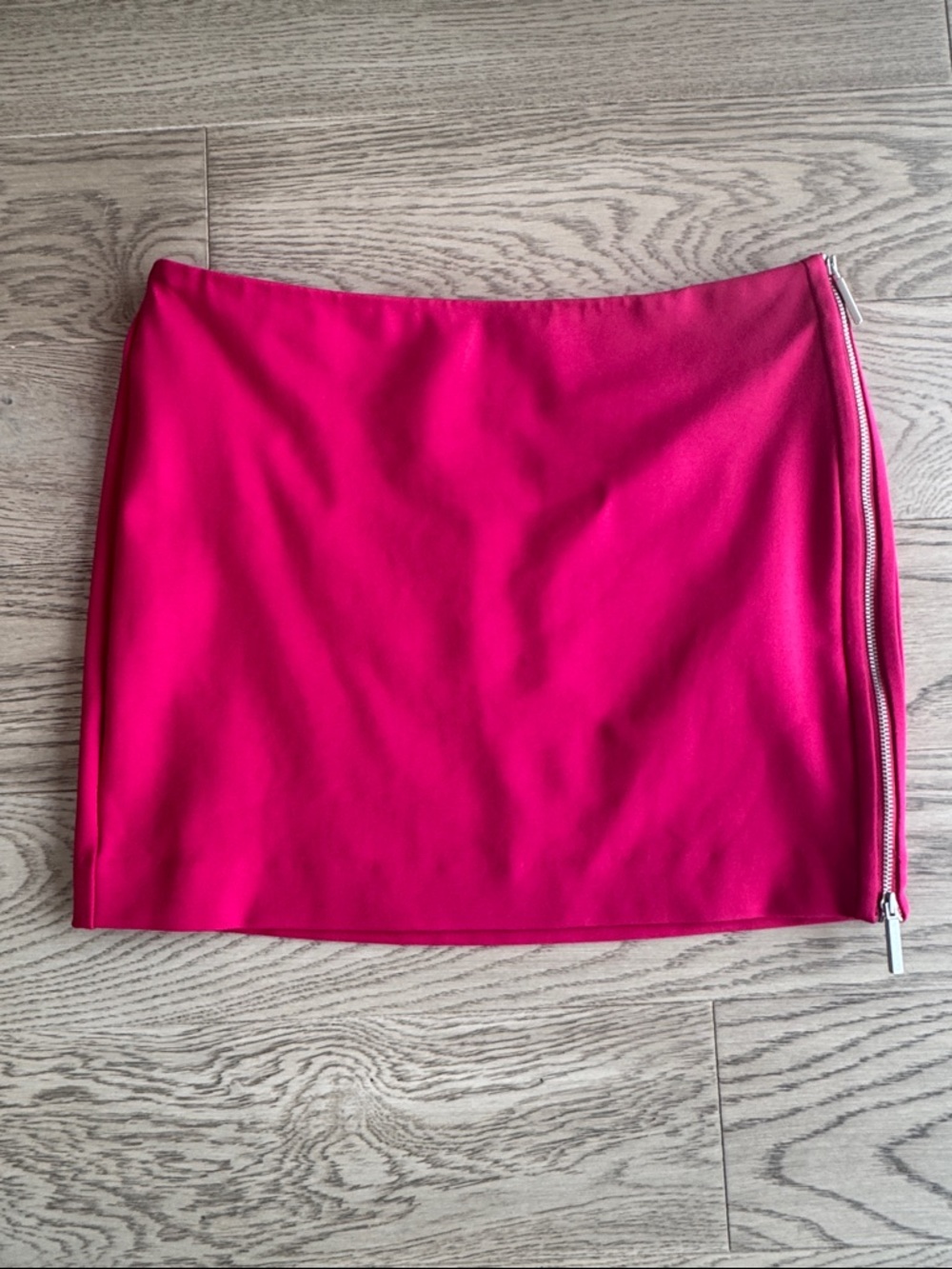 Armani Exchange Fuchsia Pink Mini Skirt with Side Zip 8